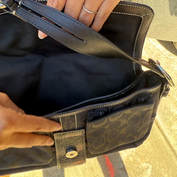 PENDING Black Coach vintage braided soho bag - Picture 6 of 7